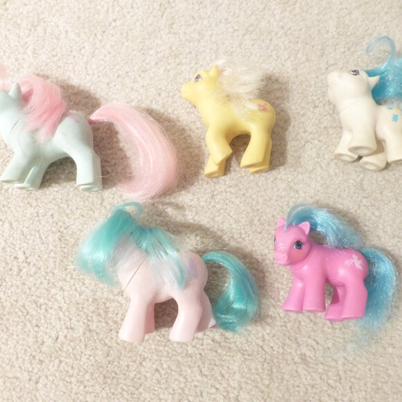 Lot of 5 G1 Vintage My Little Pony Babies (TLC) - Picture 2 of 16
